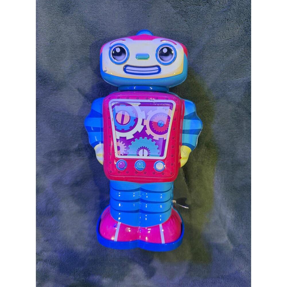 VTG Schylling Cosmo Wind Up 10" Metal Robot Tin Toys 2011 Retro Style WORKS